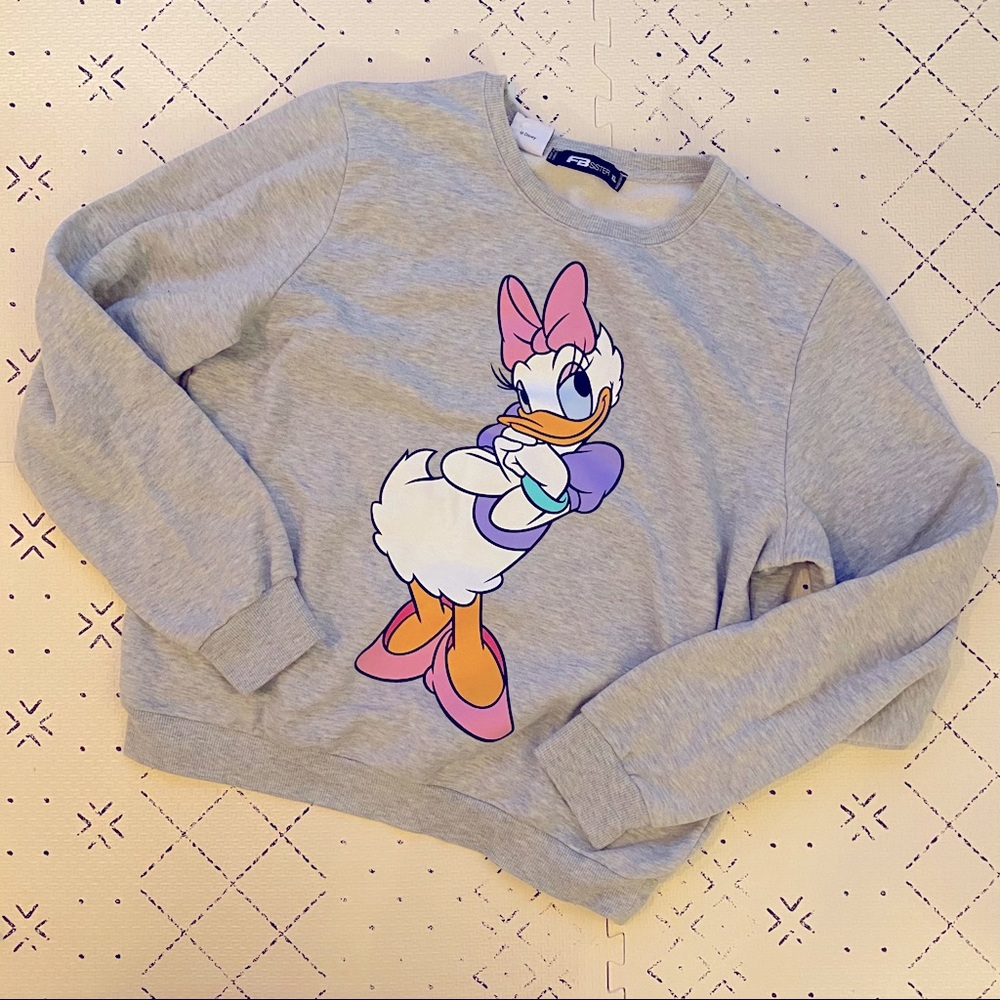 Gray Disney Daisy Duck sweatshirt
